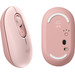 Logitech Pop Draadloze Muis Roze onderkant