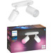 Philips Hue Fugato Mounted Spot Light White and Color - White - 2-spots packaging