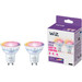 WiZ Smart Light - White and Colored Light - GU10 - 2-pack packaging