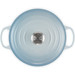 Le Creuset Signature Braadpan 24 cm Coastal Blue bovenkant