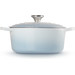 Le Creuset Signature Braadpan 24 cm Coastal Blue voorkant