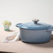 Le Creuset Signature Braadpan 24 cm Coastal Blue product in gebruik