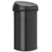 Brabantia Touch Bin 60L Matte Black + Trash Bags (120 units) back