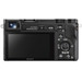 Sony Alpha A6000 Zwart + PZ 16-50mm OSS achterkant
