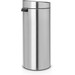 Brabantia Touch Bin 30L Matte Steel Fingerprint-proof + Trash Bags (120 units) back