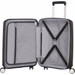 American Tourister Soundbox Expandable Spinner 55cm Bass Black inside