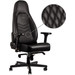 noblechairs ICON Echtlederen Gaming Stoel Zwart voorkant