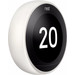 Google Nest Thermostaat Wit linkerkant