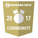 HTC Vive krijgt de community award volgens Hardwareinfo