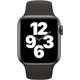 Apple Watch SE 40mm Space Gray Aluminium Zwarte Sportband