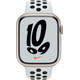 Apple Watch Nike Series 7 4G 45mm Witgoud Aluminium Witte Sportband