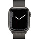 Apple Watch Series 7 4G 41mm Grafiet Rvs Milanese Polsband