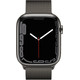 Apple Watch Series 7 4G 45mm Grafiet Rvs Milanese Polsband