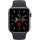 Apple Watch SE 44mm Space Gray Aluminium Middernacht Sportband