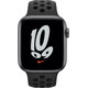 Apple Watch Nike SE 44mm Space Gray Aluminium Zwarte Sportband