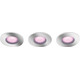 Philips Hue Xamento badkamer inbouwspot White and Color - Chroom - Rond 3-pack