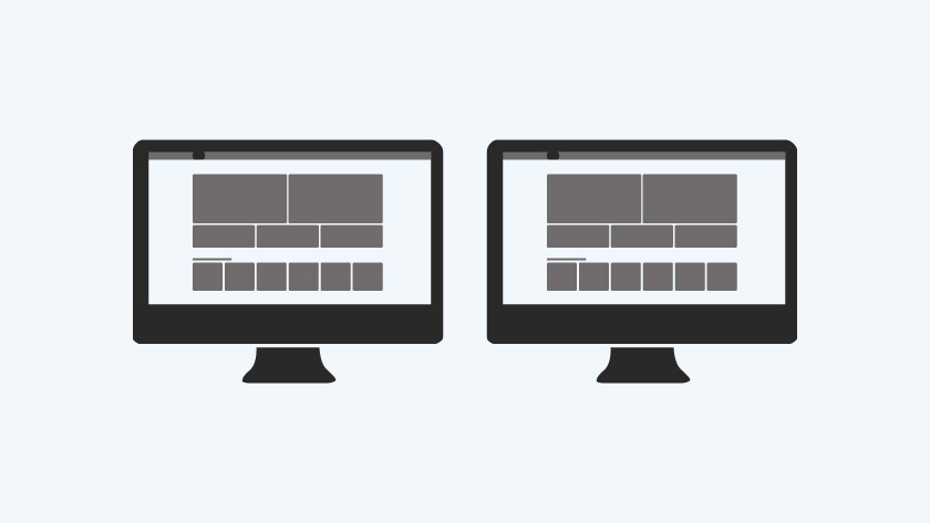 Twee monitoren