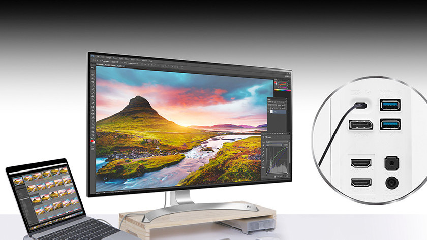 Usb C monitor van LG