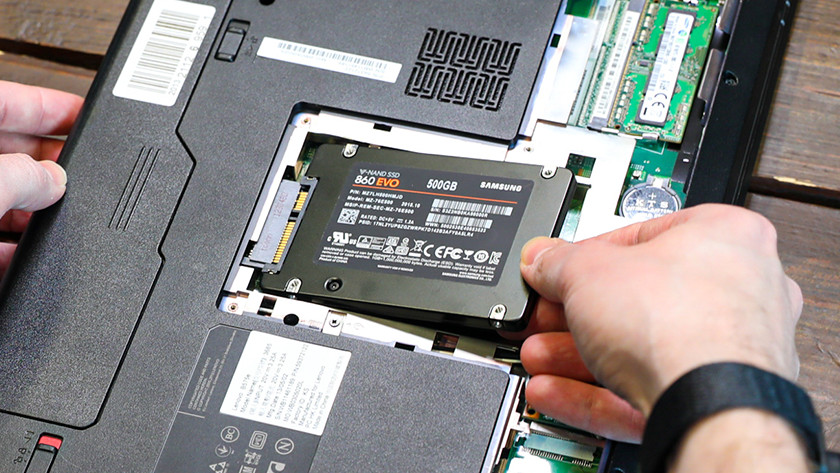 Samsung Interne SSD in een laptop