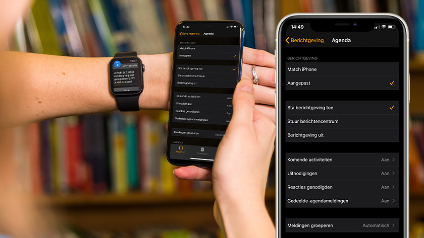 Berichtgeving instellen op iPhone