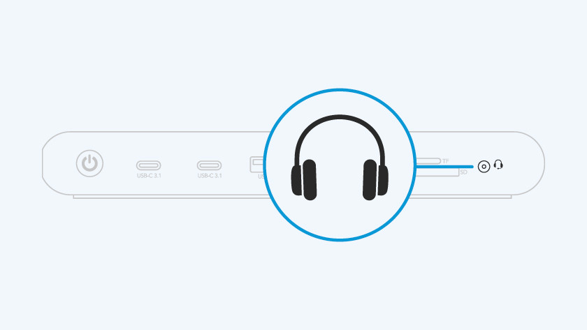 Koptelefoon aansluiten