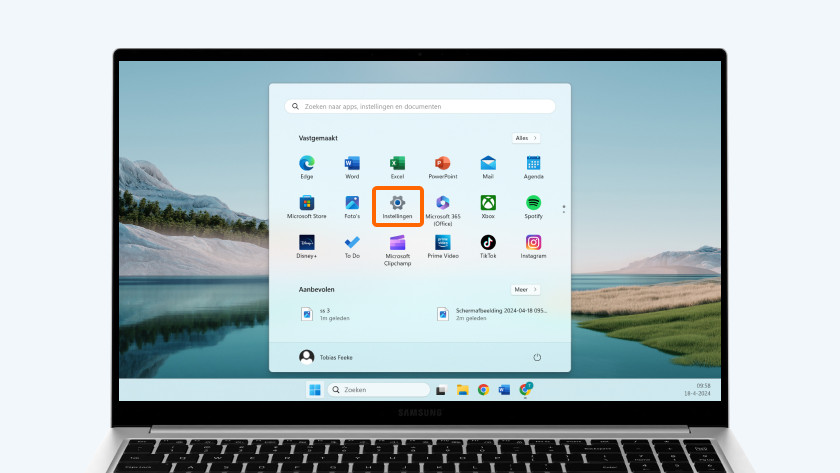 Instellingen Windows