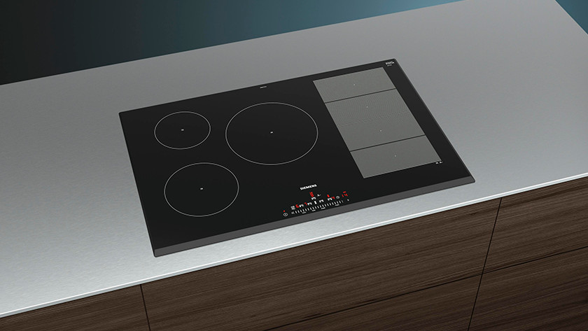 2-stage cooktop in a countertop