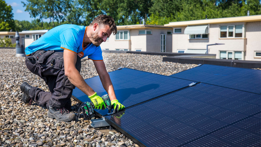 Landscape setup solar panels