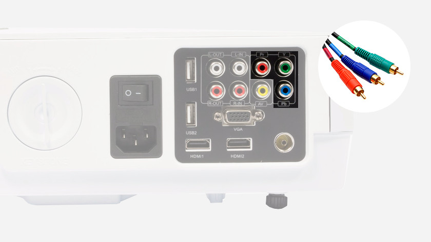 What connectors does a projector have? - Coolblue - anything for a smile