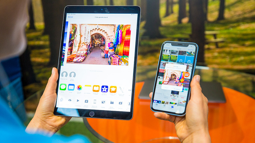 Apple iPhone en Apple iPad in gebruik