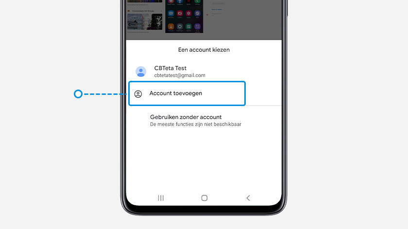 Google account toevoegen