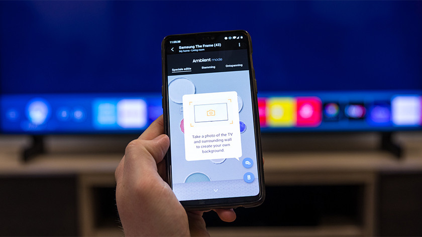 Foto van Samsung tv maken
