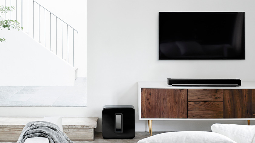 Soundbar and subwoofer