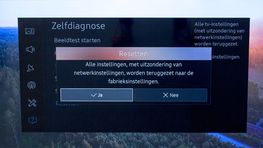 How do you reset your Samsung television to factory settings