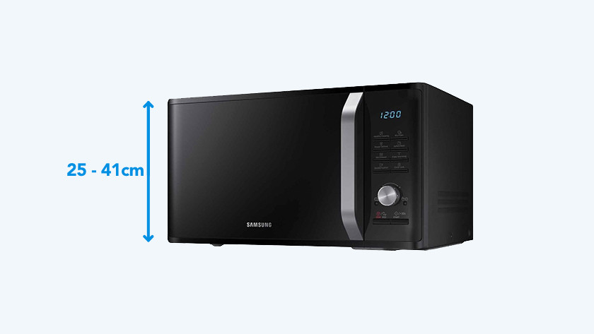 Dimensions of a microwave