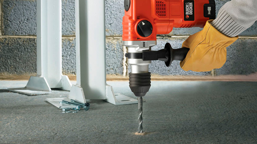 What material can you drill with an impact drill or hammer drill