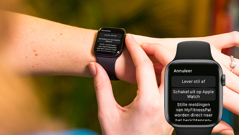 Berichtgeving instellen op Apple Watch