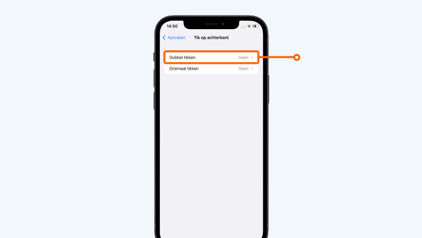 Kies voor 'Dubbel tikken'