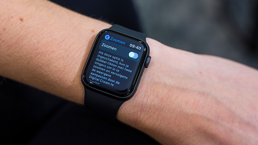 Inzoomen op Apple Watch