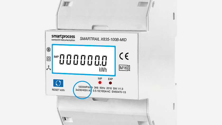 3-fasen elektriciteitsmeter