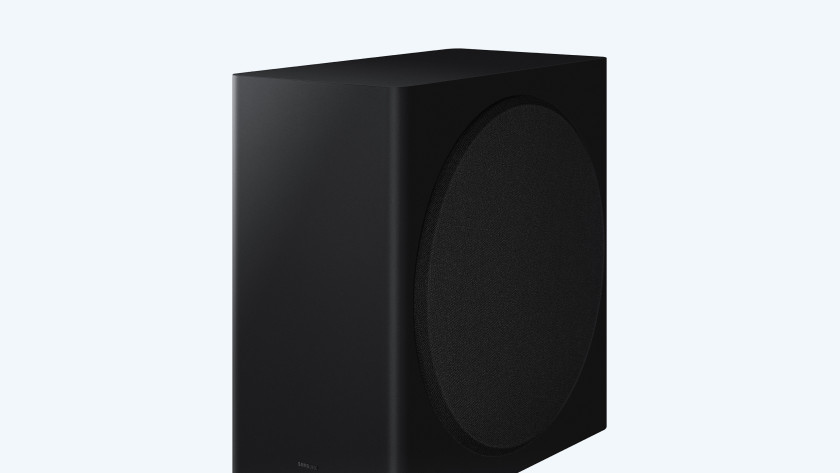 Draadloze subwoofer van de Samsung HW-Q930D en Q800D.