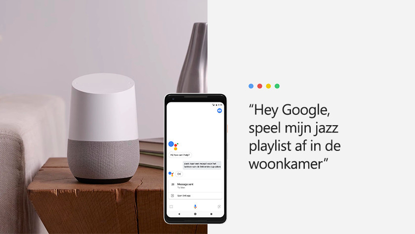 Muziek afspelen met Google Assistent