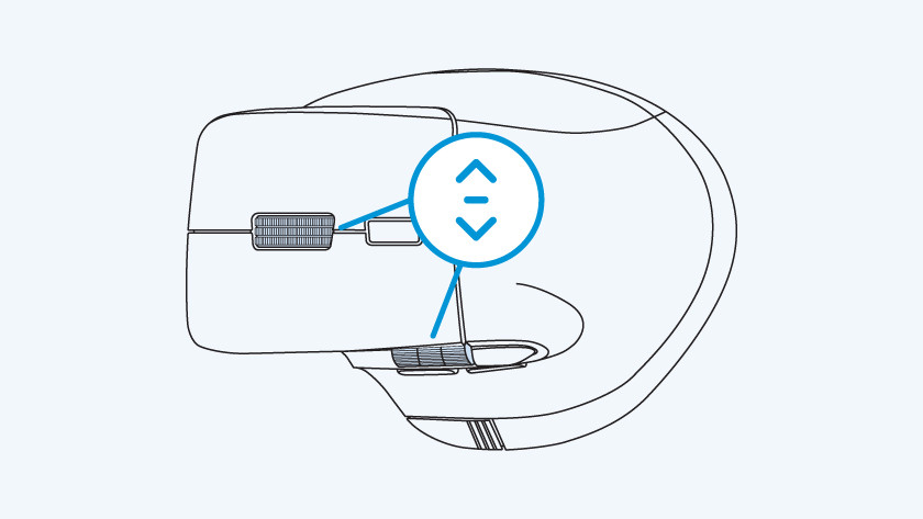 scrollen met het smart flying scrollwiel