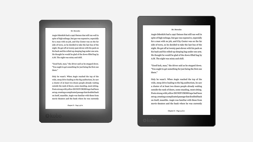 Compare the old and new Kobo H2O - - a smile