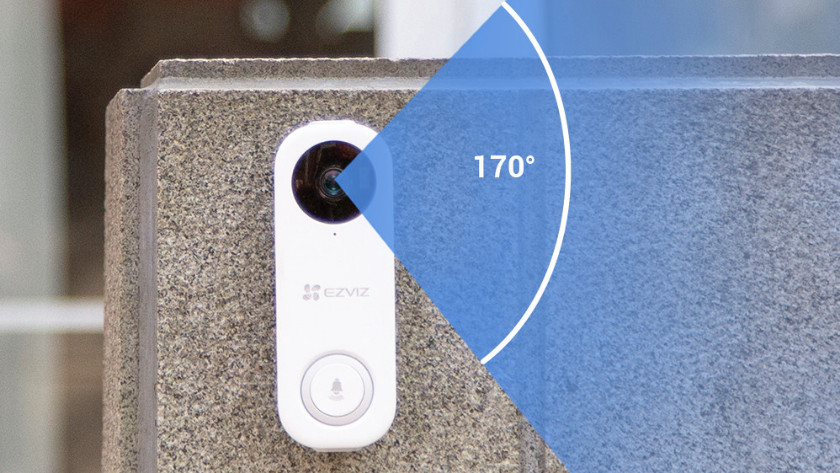 The Ezviz doorbell has a viewing angle of 170 degrees