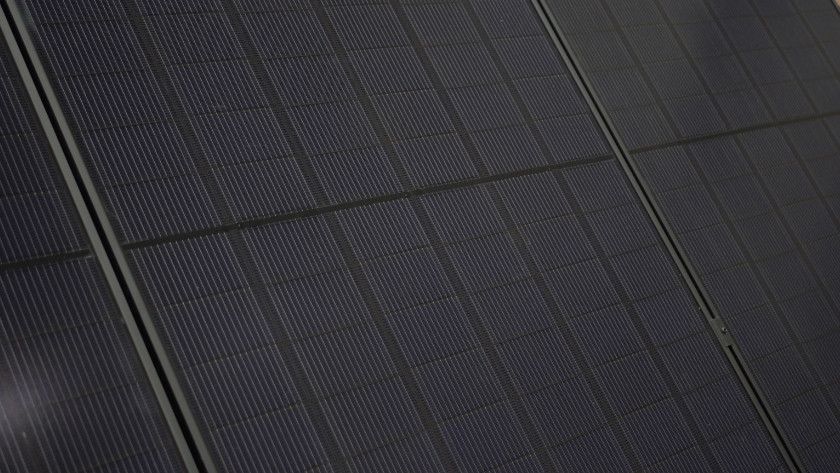 Solar panel up close