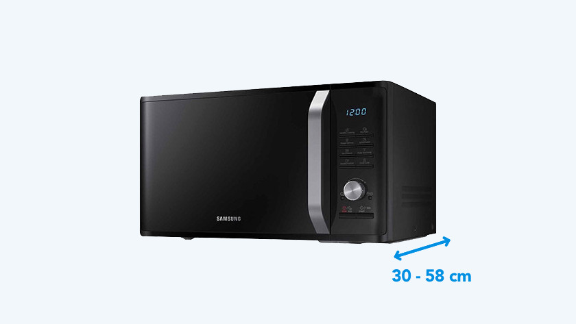 What are the dimensions of a microwave? - Coolblue - anything for a smile