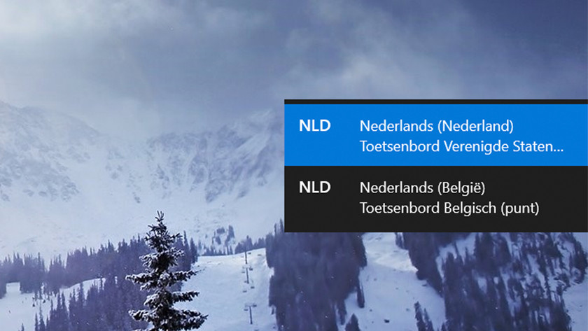 Het toetsenbord instellen op Nederlands op een Windows laptop. 