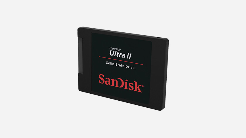 A SanDisk Ultra II SSD.