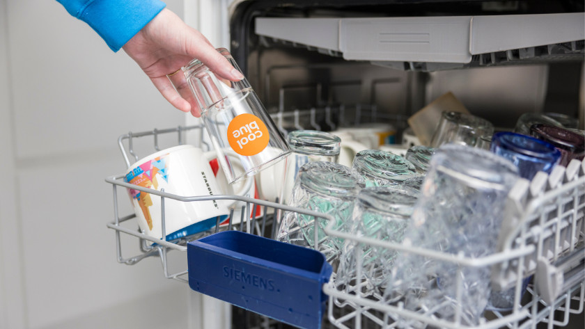 User tips dishwasher